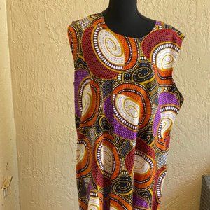 Waxprint Shift Dress